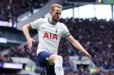 Harry Kane celebrates a goal